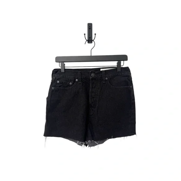 NEW RAG & BONE Black Maya High-Rise Shorts - Picture 2 of 3